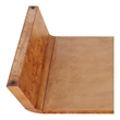 NPD Furniture Adriel Burl Wood Coffee Table in Golden Brown Burl