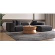 NPD Furniture Bernie Round Wood Coffee Table in Java Brown