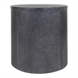 NPD Furniture Watkins Round Side/End Table in Brushstroke Black