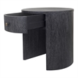NPD Furniture Watkins Round Side/End Table in Brushstroke Black