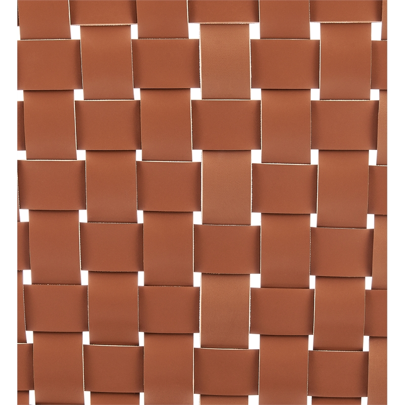 New Pacific Direct Marco Faux Leather Counter Stool Drift Wood Frame in Brown