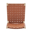 NPD Furniture Marco Faux Leather Counter Stool Drift Wood Frame in Brown