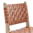 NPD Furniture Marco Faux Leather Counter Stool Drift Wood Frame in Brown