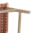 NPD Furniture Marco Faux Leather Counter Stool Drift Wood Frame in Brown