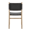NPD Furniture Marco Faux Leather Dining Side Chair Drift Wood Frame Set of2