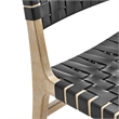 NPD Furniture Marco Faux Leather Dining Side Chair Drift Wood Frame Set of2