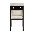 NPD Furniture Melvin KD Chenille Dining Side Chair Black Frame (Set of 2)
