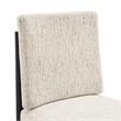 NPD Furniture Melvin KD Chenille Dining Side Chair Black Frame (Set of 2)