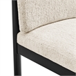 NPD Furniture Melvin KD Chenille Dining Side Chair Black Frame (Set of 2)