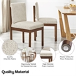 NPD Furniture Melvin KD Chenille Dining Side Chair in Cream (Set of 2)