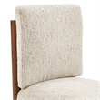 NPD Furniture Melvin KD Chenille Dining Side Chair in Cream (Set of 2)