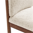NPD Furniture Melvin KD Chenille Dining Side Chair in Cream (Set of 2)