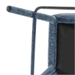 New Pacific Direct Rylee KD Chenille Backless Counter Stool in Blue (Set of 2)