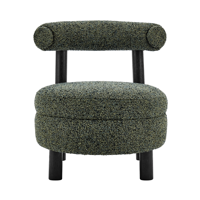 NPD Furniture Esther Boucle Accent Chair in Speckled Green