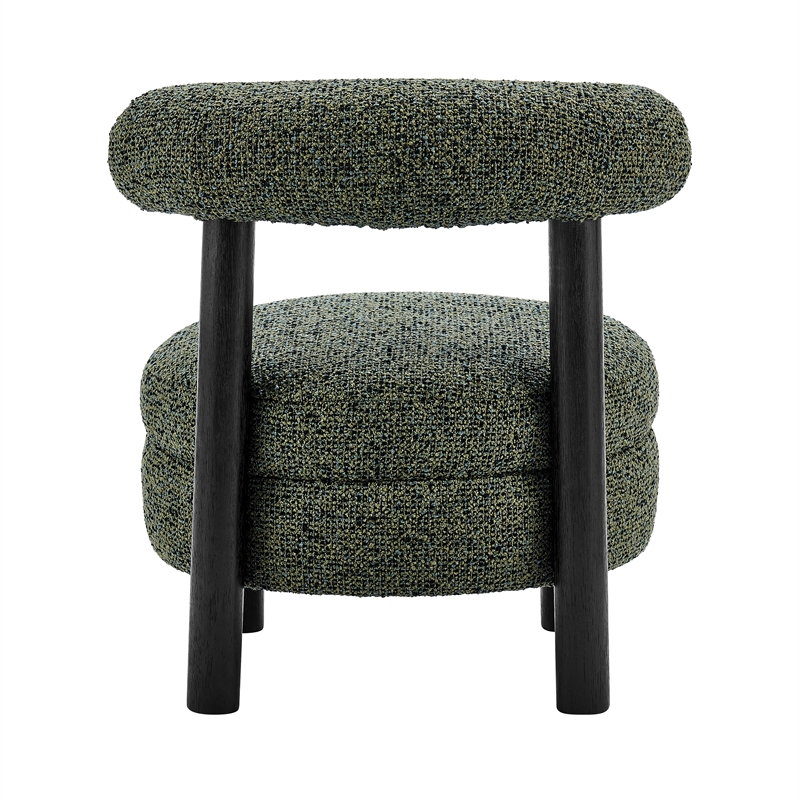 NPD Furniture Esther Boucle Accent Chair in Speckled Green