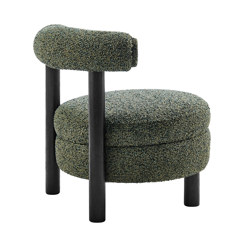 NPD Furniture Esther Boucle Accent Chair in Speckled Green