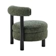 NPD Furniture Esther Boucle Accent Chair in Speckled Green