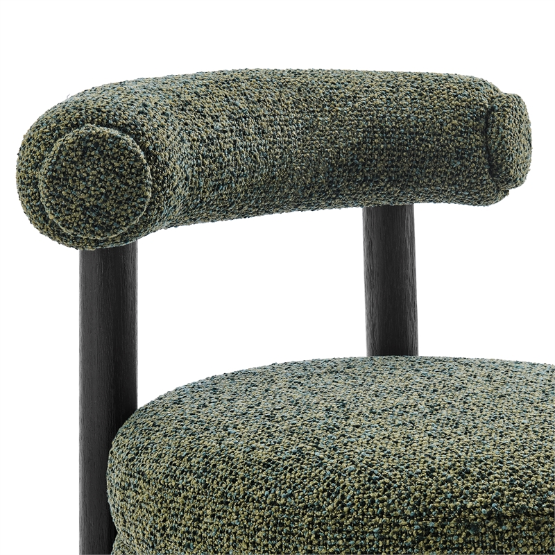 NPD Furniture Esther Boucle Accent Chair in Speckled Green
