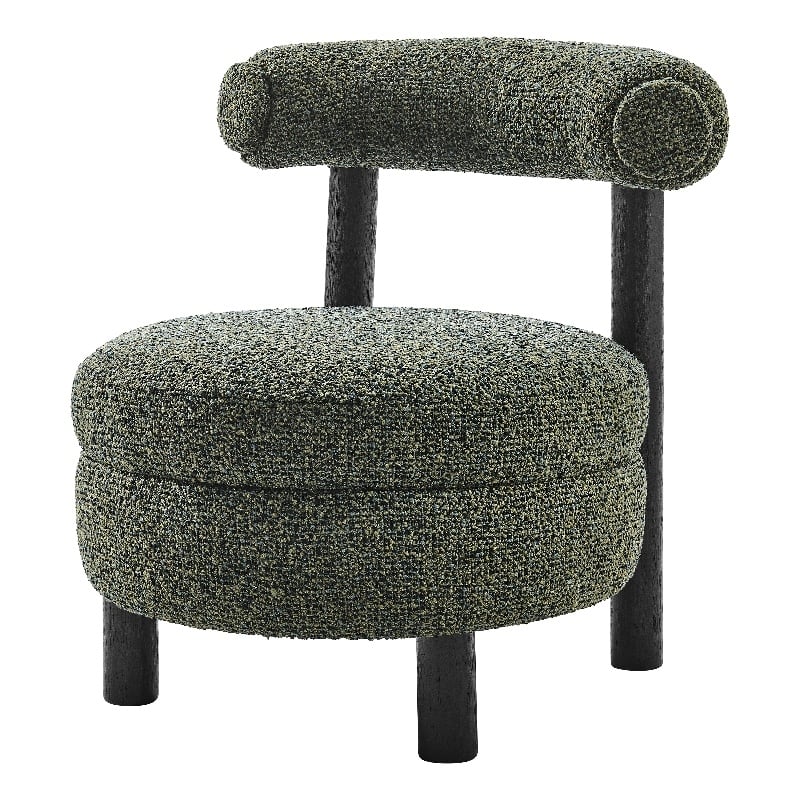 NPD Furniture Esther Boucle Accent Chair in Speckled Green