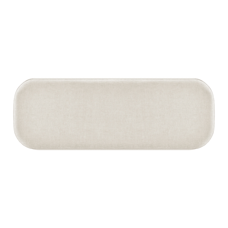 New Pacific Direct Clinton Chenille Storage Bench in Seneca Beige