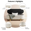 NPD Furniture Ayleen Chenille Storage Bench in Seneca Beige