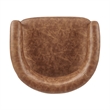 NPD Furniture Kaiden KD Faux Leather Counter Stool in Brown (Set of 2)