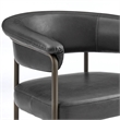 NPD Furniture Kaiden KD Faux Leather Counter Stool in Cano Black (Set of 2)