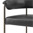 NPD Furniture Kaiden KD Faux Leather Counter Stool in Cano Black (Set of 2)