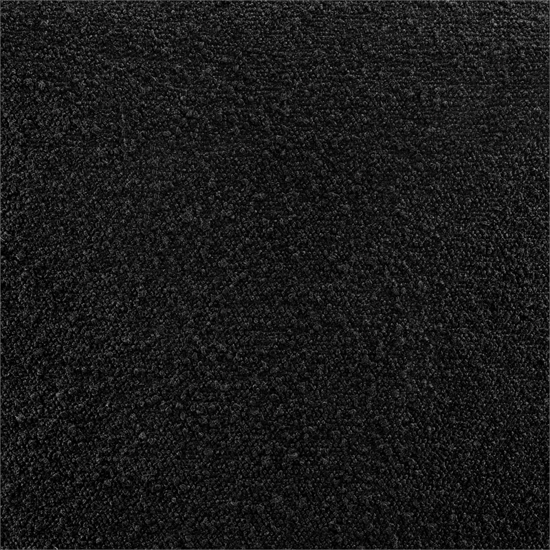 NPD Furniture Keanu Boucle Counter Stool Black Legs in Stanton Black