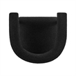 NPD Furniture Keanu Boucle Counter Stool Black Legs in Stanton Black