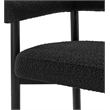 NPD Furniture Keanu Boucle Counter Stool Black Legs in Stanton Black