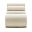 NPD Furniture Lucius Boucle Accent Chair in Milford Beige