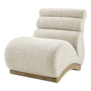 New Pacific Direct Lucius Boucle Accent Chair in Milford Beige