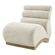 NPD Furniture Lucius Boucle Accent Chair in Milford Beige