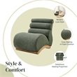NPD Furniture Lucius Boucle Accent Chair in Milford Green