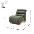 NPD Furniture Lucius Boucle Accent Chair in Milford Green