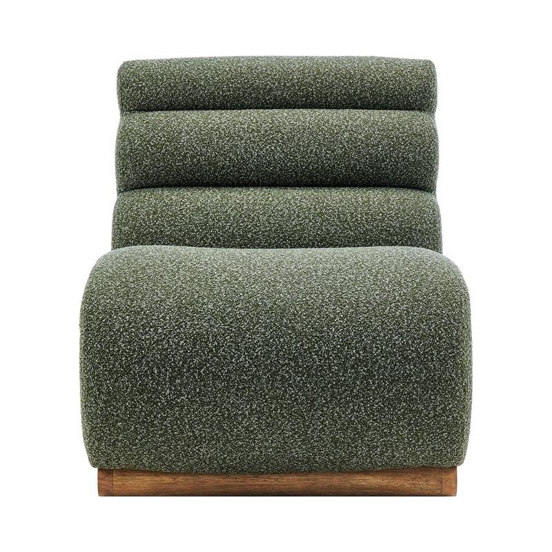 NPD Furniture Lucius Boucle Accent Chair in Milford Green