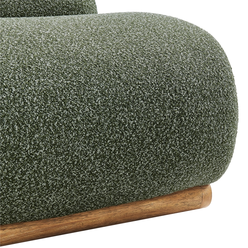NPD Furniture Lucius Boucle Accent Chair in Milford Green
