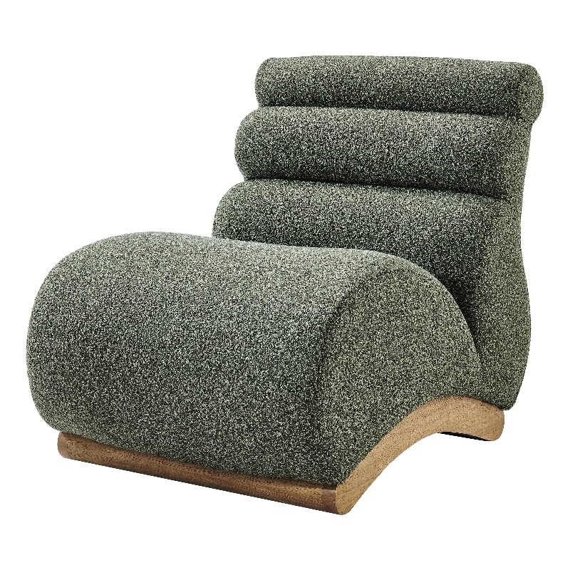 NPD Furniture Lucius Boucle Accent Chair in Milford Green