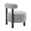 NPD Furniture Esther Boucle Accent Chair in Speckled White