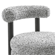 NPD Furniture Esther Boucle Accent Chair in Speckled White