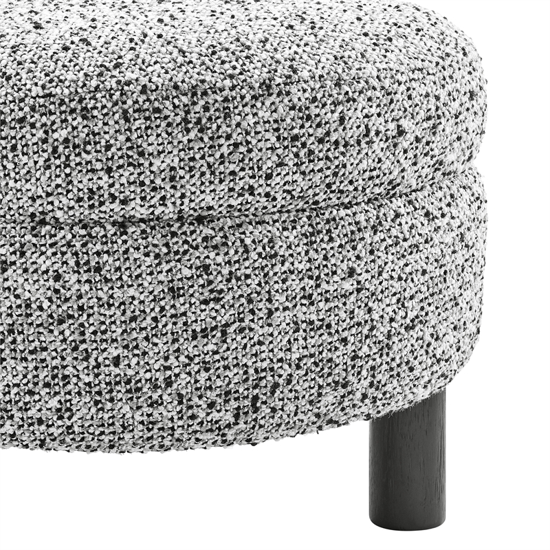 NPD Furniture Esther Boucle Accent Chair in Speckled White