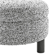 NPD Furniture Esther Boucle Accent Chair in Speckled White