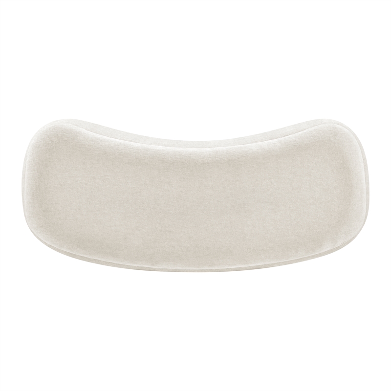 New Pacific Direct Leony Chenille Storage Bench in Seneca Beige