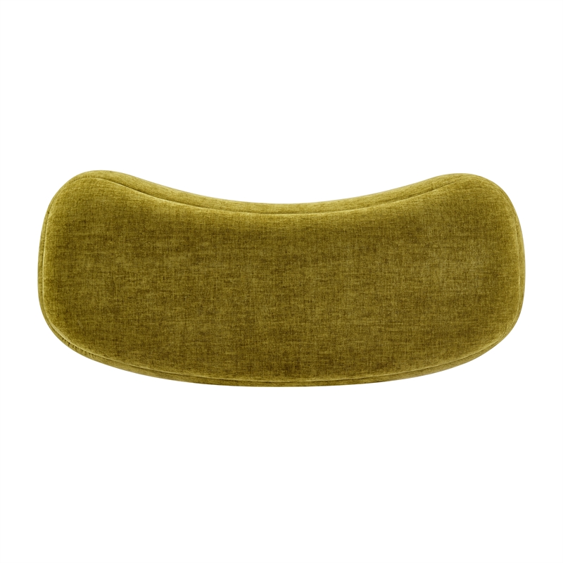 New Pacific Direct Leony Chenille Storage Bench in Seneca Olive