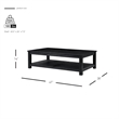 NPD Furniture Tiburon KD Coffee Table in Alto Black