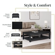 NPD Furniture Tiburon KD Coffee Table in Alto Black