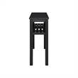 NPD Furniture Tiburon KD Console Table with Shelf in Alto Black