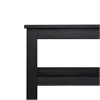 NPD Furniture Tiburon KD Console Table with Shelf in Alto Black