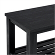 NPD Furniture Tiburon KD Console Table with Shelf in Alto Black